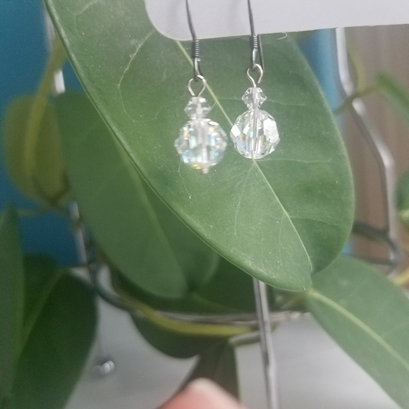 2/$15 Swarovski Crystal Iridescent Bubble Earrings - Picture 5 of 8